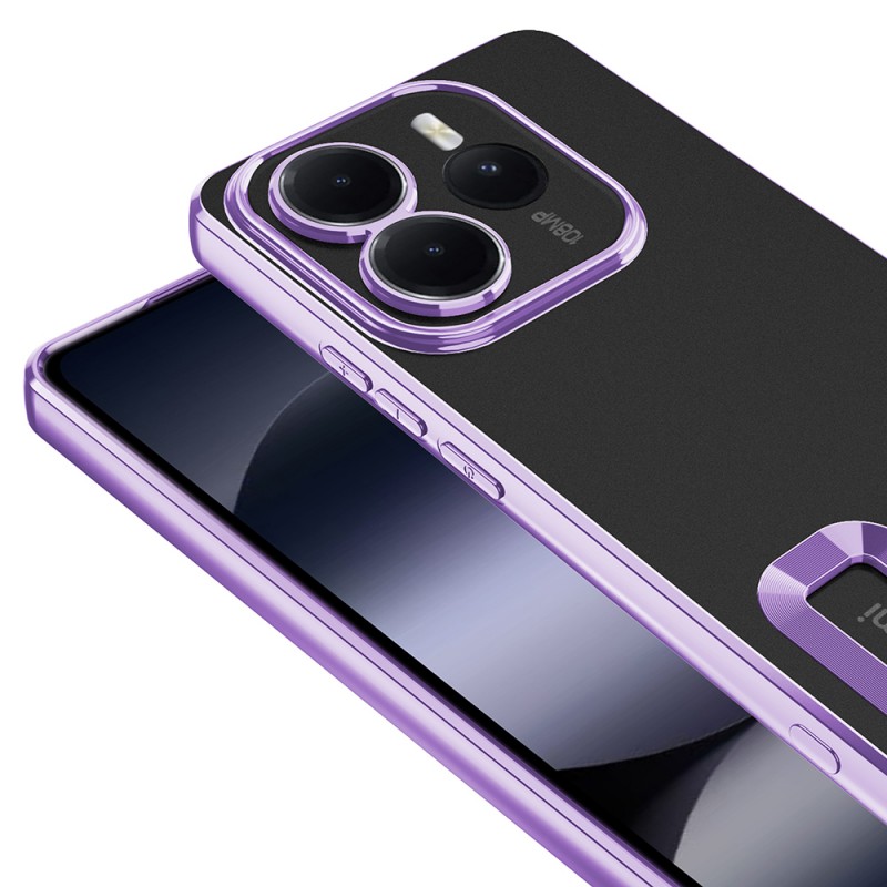 Bal-z Xiaomi Redmi Note 14 5G Kılıf Kamera Korumalı Logo Gösteren Zore Omega Kapak