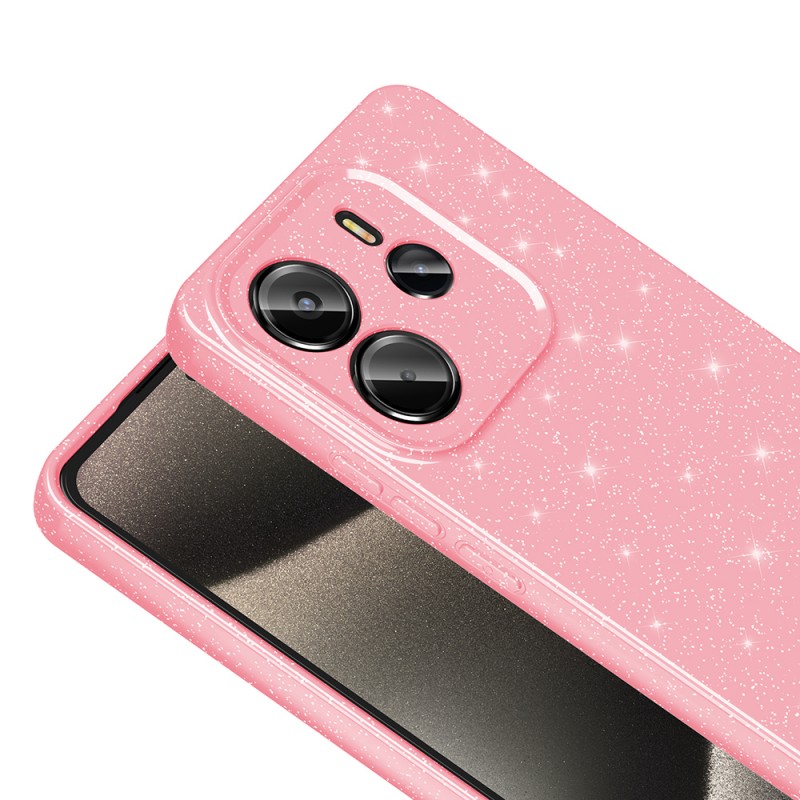 Bal-z Xiaomi Redmi Note 14 5G Kılıf Kamera Korumalı Simli Lüks Zore Koton Kapak