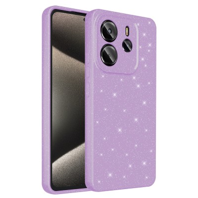 Bal-z Xiaomi Redmi Note 14 Kılıf Kamera Korumalı Simli Lüks Zore Koton Kapak