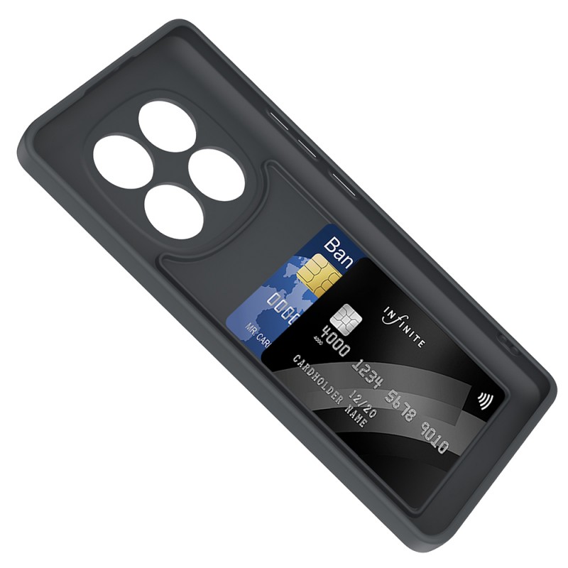 Bal-z Xiaomi Redmi Note 14 Pro 4G Kılıf Kamera Korumalı Kartlık Hazneli Zore Vitra Kapak