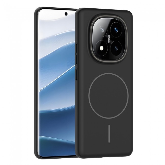 Xiaomi Redmi Note 14 Pro 4G Kılıf M-safe Şarj Özellikli Zore Ruby Sert Kapak