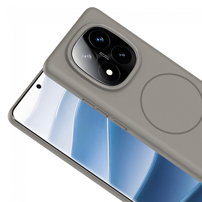 Xiaomi Redmi Note 14 Pro 4G Kılıf M-safe Şarj Özellikli Zore Ruby Sert Kapak
