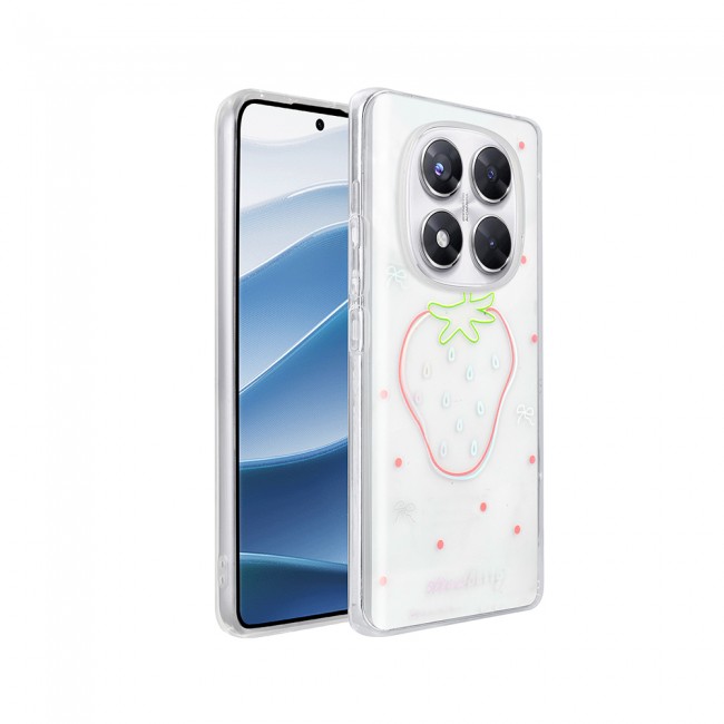 Xiaomi Redmi Note 14 Pro 4G Kılıf Şeffaf Figürlü Zore Folk Sert Kapak Xiaomi Redmi Note 14 Pro 4G Kılıf Şeffaf Figürlü Zore Folk Sert Kapak