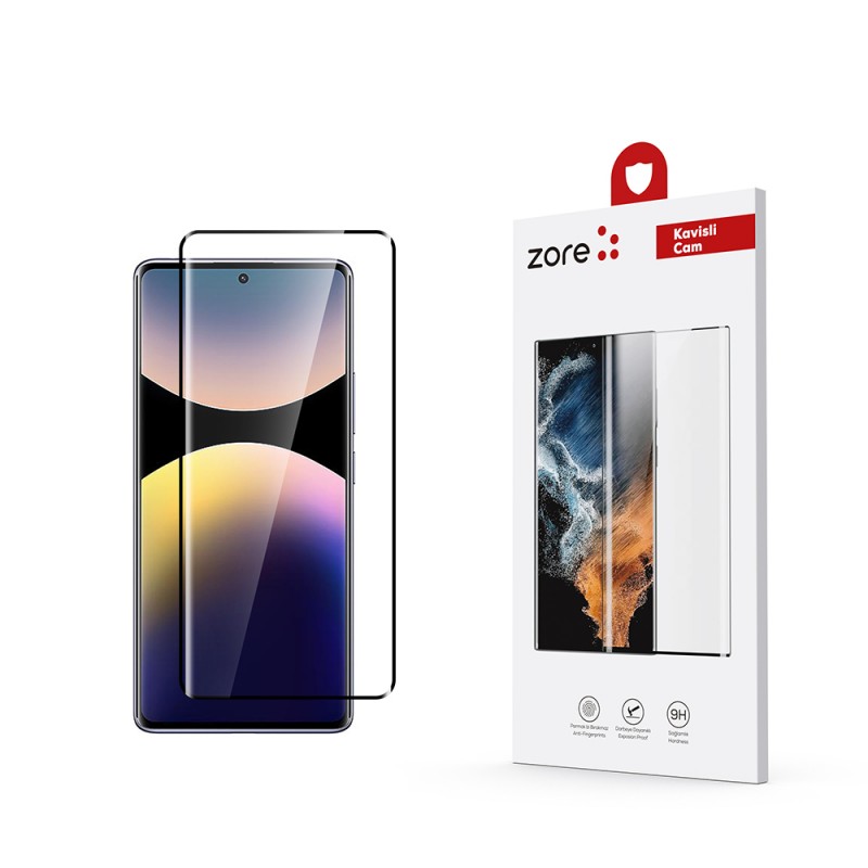 Bal-z Xiaomi Redmi Note 14 Pro 4G  Full Yapışkanlı Cam Ekran Koruyucu