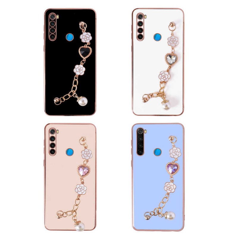 Bal-z Xiaomi Redmi Note 8 Kılıf El Tutamaçlı Kamera Korumalı  Taka Silikon Kapak