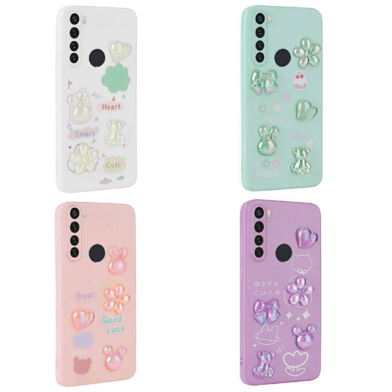 Bal-z Xiaomi Redmi Note 8 Kılıf Kabartma Figürlü Parlak  Toys Silikon Kapak