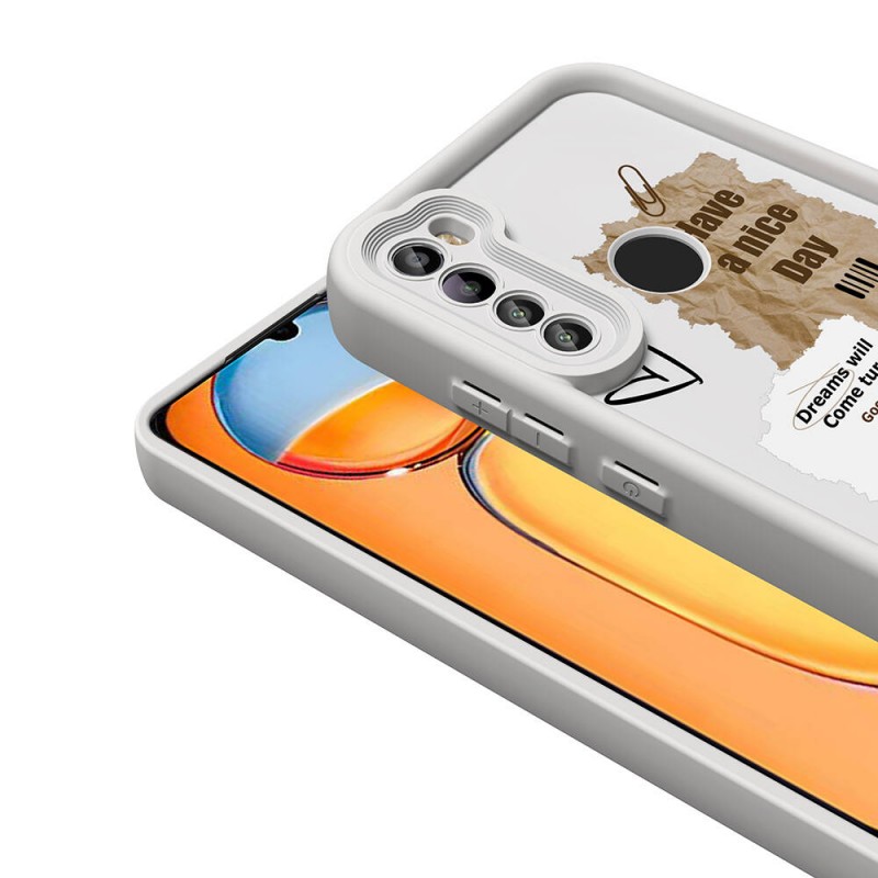 Bal-z Xiaomi Redmi Note 8 Kılıf Kamera Korumalı Baskılı Arka Yüzey  Klas Kapak