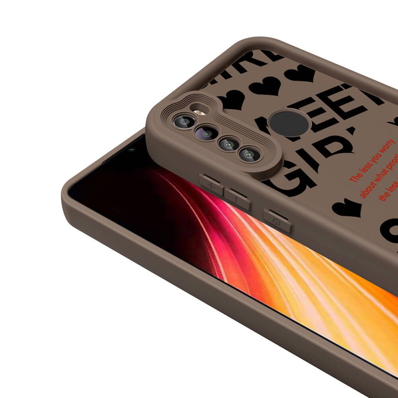 Bal-z Xiaomi Redmi Note 8 Kılıf Kamera Korumalı Baskılı Arka Yüzey  Klas Kapak