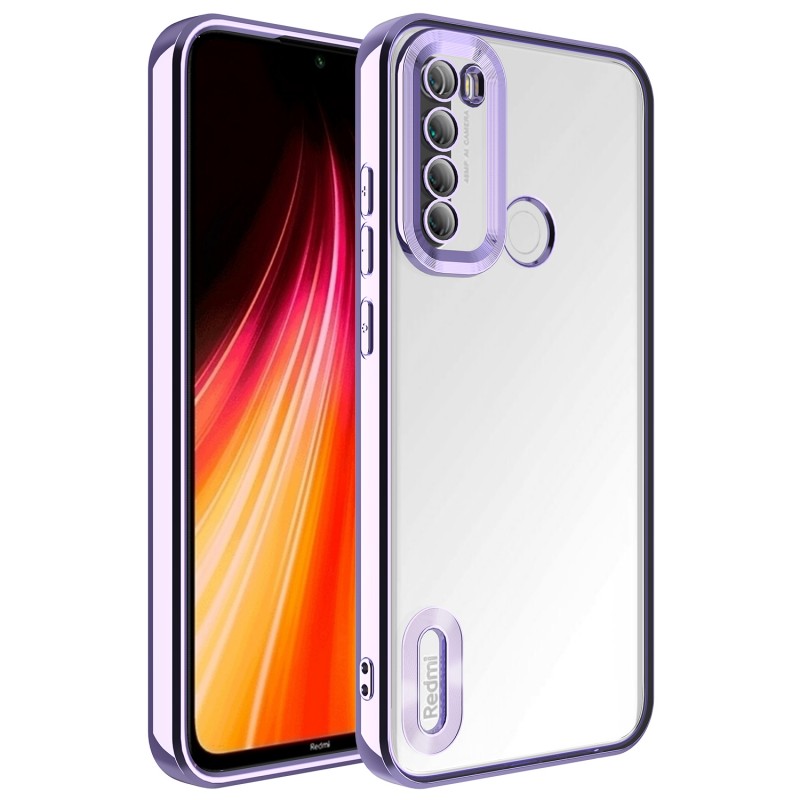 Bal-z Xiaomi Redmi Note 8 Kılıf Kamera Korumalı Logo Gösteren  Omega Kapak