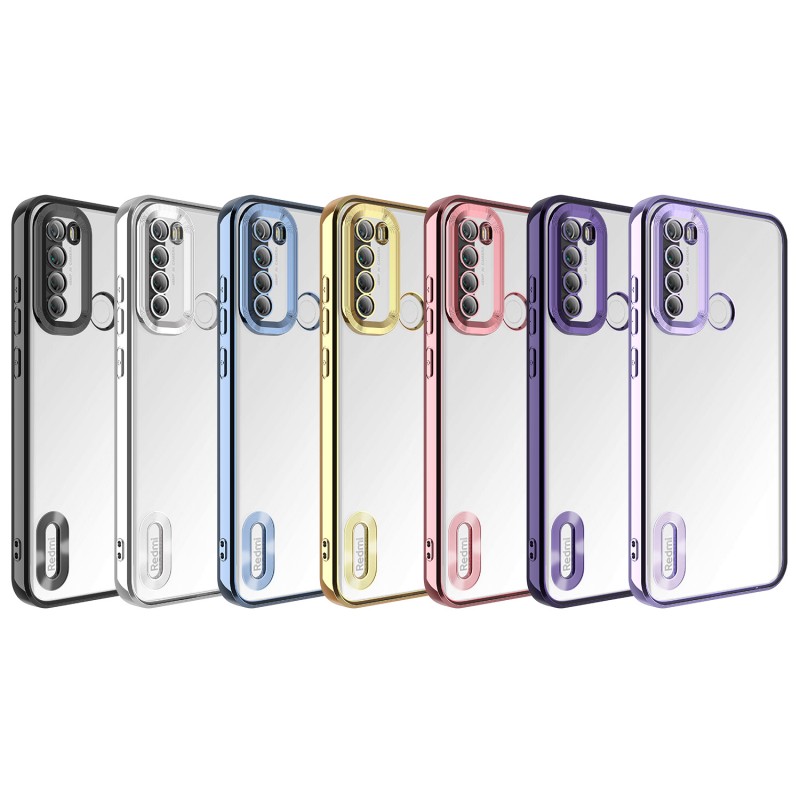 Bal-z Xiaomi Redmi Note 8 Kılıf Kamera Korumalı Logo Gösteren  Omega Kapak