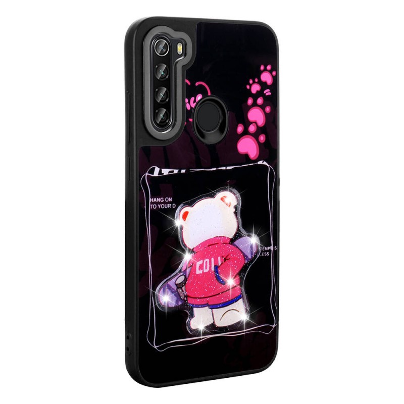 Bal-z Xiaomi Redmi Note 8 Kılıf Parlayan Kabartmalı İkonik Figürlü  Amas Silikon Kapak