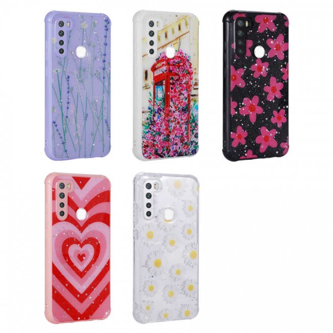 Xiaomi Redmi Note 8 Kılıf Simli Desenli Kamera Korumalı Parlak Zore Popy Kapak Xiaomi Redmi Note 8 Kılıf Simli Desenli Kamera Korumalı Parlak Zore Popy Kapak