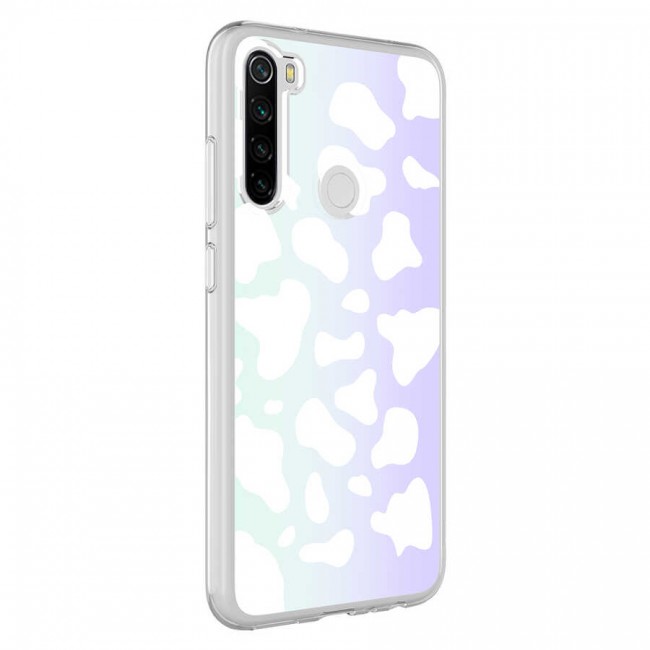 Xiaomi Redmi Note 8 Kılıf Zore M-Blue Desenli Kapak Xiaomi Redmi Note 8 Kılıf Zore M-Blue Desenli Kapak