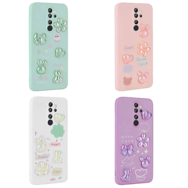 Bal-z Xiaomi Redmi Note 8 Pro Kılıf Kabartma Figürlü Parlak  Toys Silikon Kapak