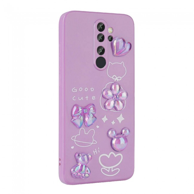 Xiaomi Redmi Note 8 Pro Kılıf Kabartma Figürlü Parlak Zore Toys Silikon Kapak Xiaomi Redmi Note 8 Pro Kılıf Kabartma Figürlü Parlak Zore Toys Silikon Kapak