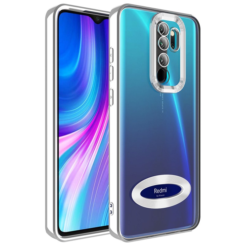 Bal-z Xiaomi Redmi Note 8 Pro Kılıf Kamera Korumalı Logo Gösteren  Omega Kapak