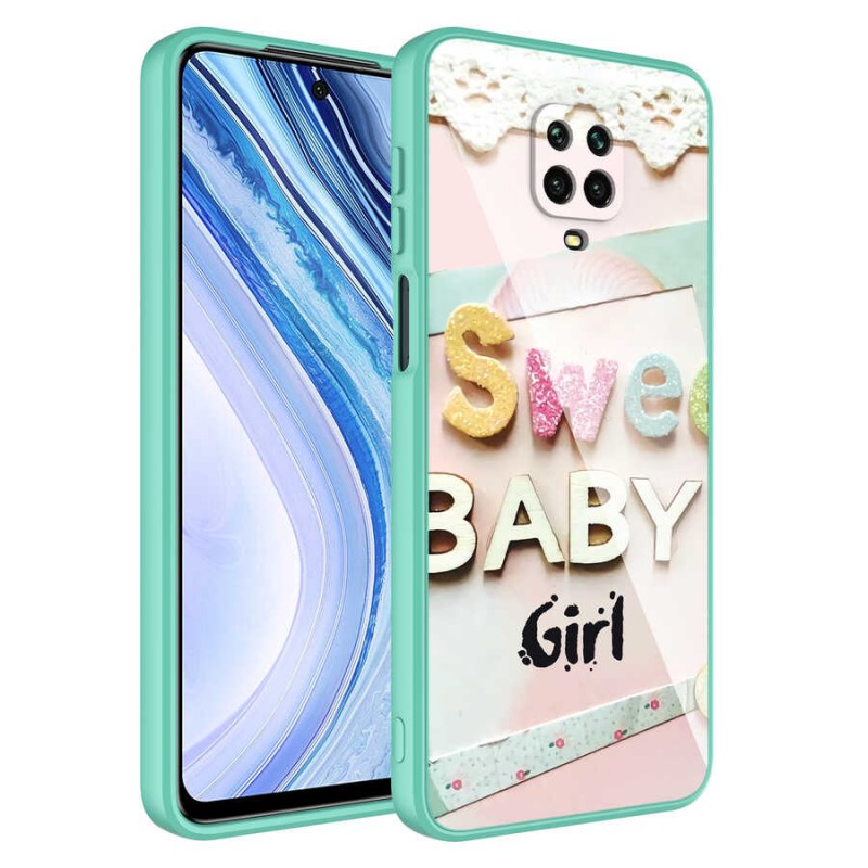 Bal-z Xiaomi Redmi Note 9 Pro Kılıf Kamera Korumalı Desenli Sert Silikon  Epoksi Kapak