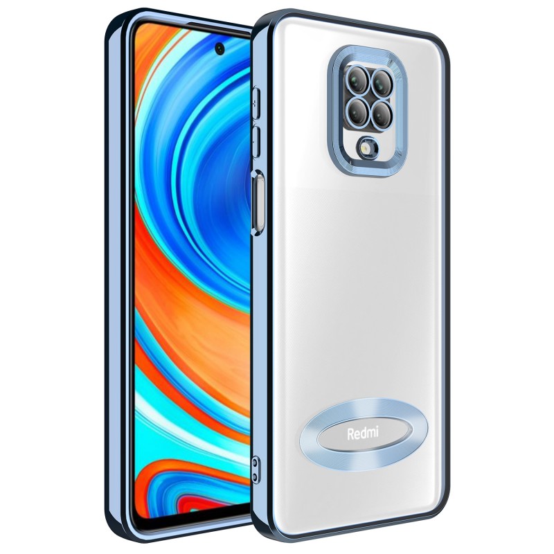 Bal-z Xiaomi Redmi Note 9 Pro Kılıf Kamera Korumalı Logo Gösteren  Omega Kapak