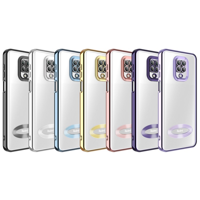 Bal-z Xiaomi Redmi Note 9 Pro Kılıf Kamera Korumalı Logo Gösteren  Omega Kapak