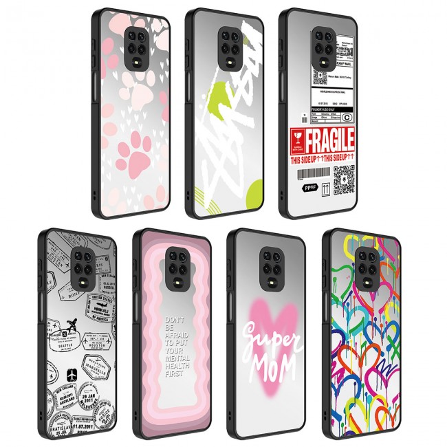 Xiaomi Redmi Note 9S Kılıf Aynalı Desenli Kamera Korumalı Parlak Zore Mirror Kapak Xiaomi Redmi Note 9S Kılıf Aynalı Desenli Kamera Korumalı Parlak Zore Mirror Kapak