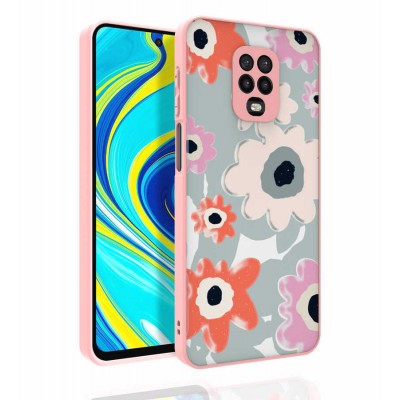 Bal-z Xiaomi Redmi Note 9S Kılıf Desenli Kamera Korumalı Parlak  Nora Kapak