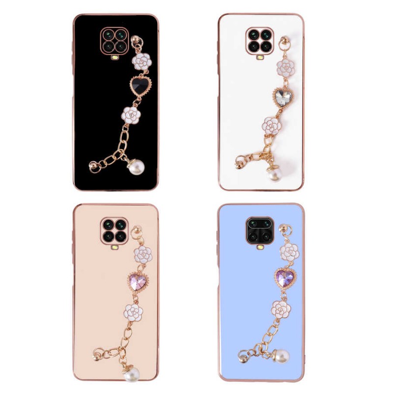 Bal-z Xiaomi Redmi Note 9S Kılıf El Tutamaçlı Kamera Korumalı  Taka Silikon Kapak