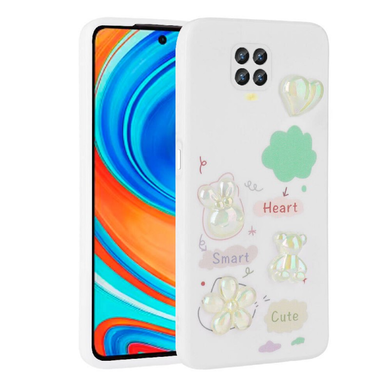 Bal-z Xiaomi Redmi Note 9S Kılıf Kabartma Figürlü Parlak  Toys Silikon Kapak