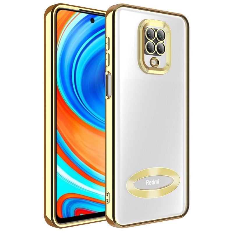 Bal-z Xiaomi Redmi Note 9S Kılıf Kamera Korumalı Logo Gösteren  Omega Kapak