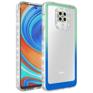 Xiaomi Redmi Note 9S Kılıf Simli ve Renk Geçiş Tasarımlı Lens Korumalı Zore Park Kapak Xiaomi Redmi Note 9S Kılıf Simli ve Renk Geçiş Tasarımlı Lens Korumalı Zore Park Kapak