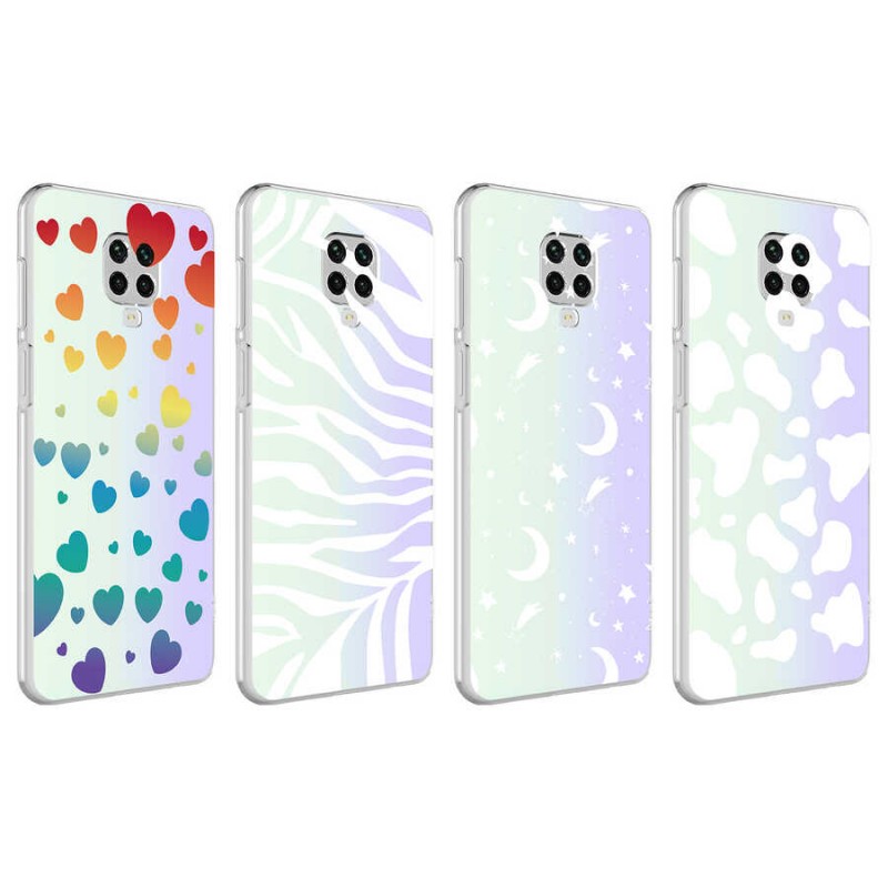 Bal-z Xiaomi Redmi Note 9S Kılıf  M-Blue Desenli Kapak