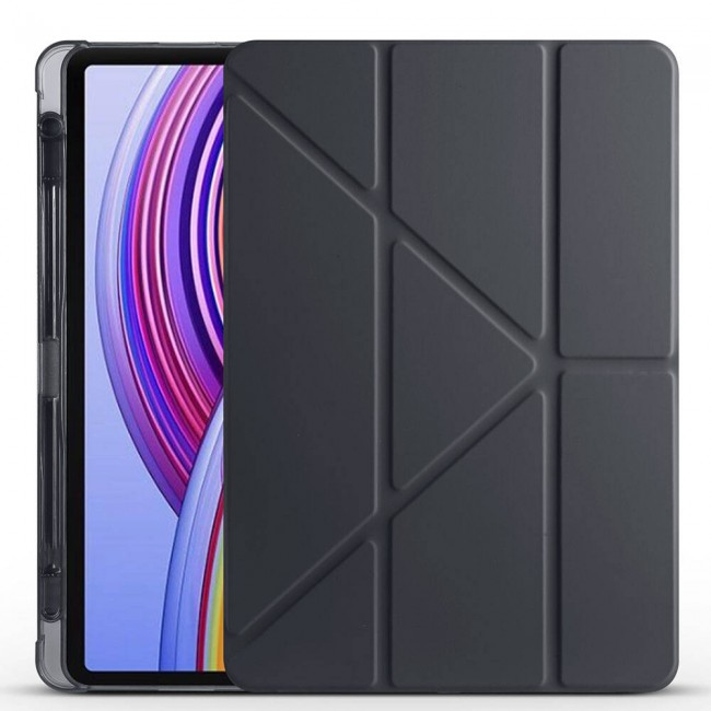 Xiaomi Redmi Pad Pro Kılıf Zore Tri Folding Kalem Bölmeli Standlı Kılıf