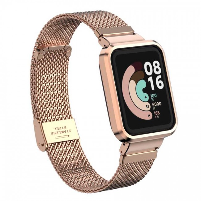 Xiaomi Redmi Watch (Mi Watch Lite) Zore KRD-59 Metal Kordon Xiaomi Redmi Watch (Mi Watch Lite) Zore KRD-59 Metal Kordon