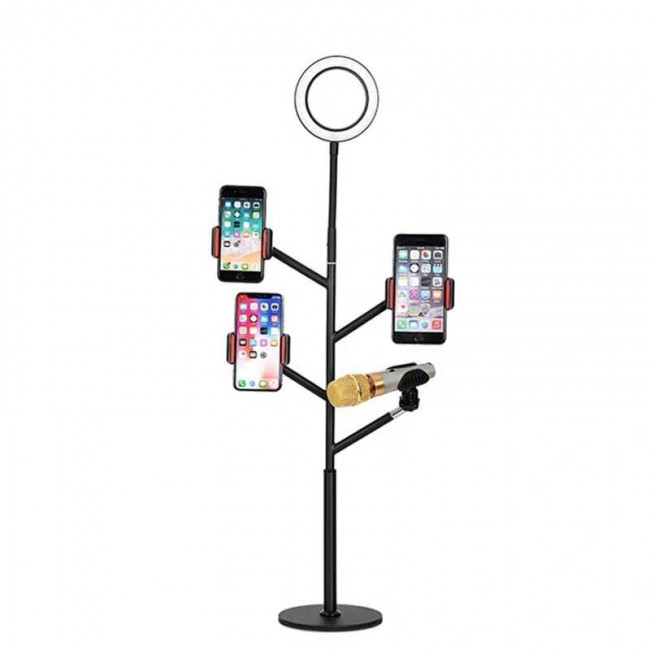 Zore Professional Live Stream Işıklı Telefon Tutucu Ring Light Zore Professional Live Stream Işıklı Telefon Tutucu Ring Light