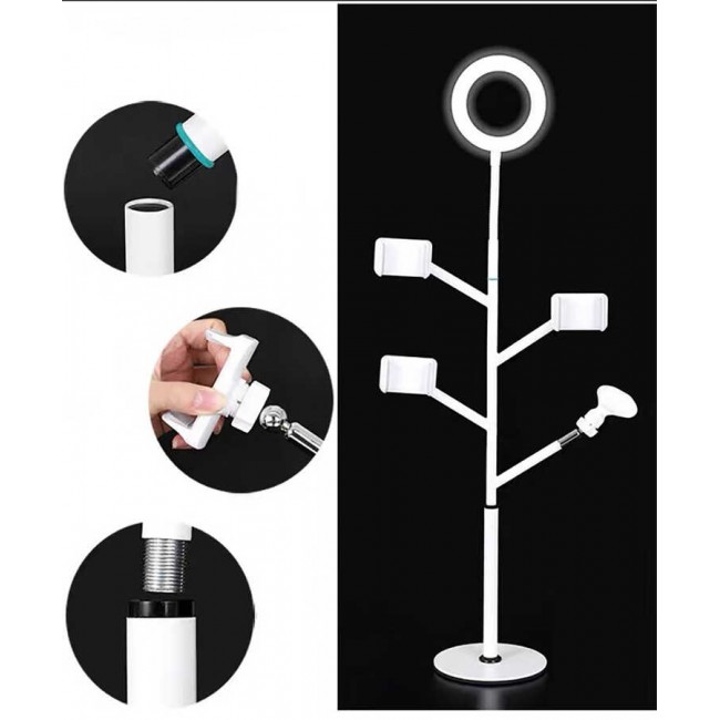Zore Professional Live Stream Işıklı Telefon Tutucu Ring Light Zore Professional Live Stream Işıklı Telefon Tutucu Ring Light