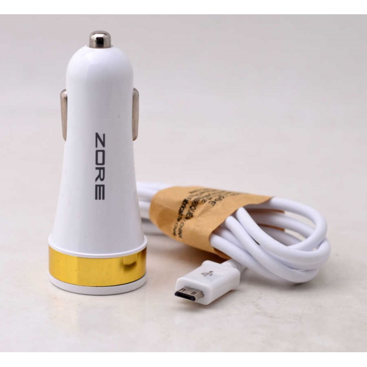 Zore 3 Usb li 2 in 1 Micro Araç Şarj Seti 3000 Mah