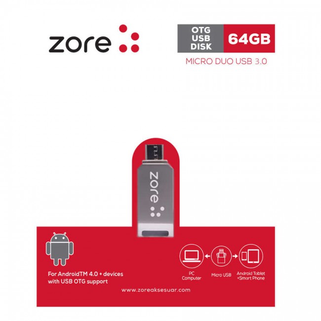 Zore 3.0 Micro Metal OTG 64 GB Zore 3.0 Micro Metal OTG 64 GB