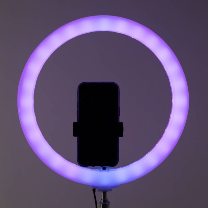 Zore 3D-36 36cm Canlı Yayın ve Ambiyans RGB Led Ring Light