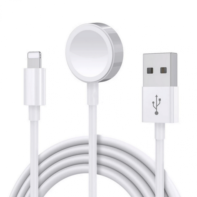 Zore Akıllı Saat Lightning-Wireless USB Şarj Kablosu 1.2m Zore Akıllı Saat Lightning-Wireless USB Şarj Kablosu 1.2m