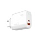 Zore Always-01 GaN Tech Type-C PD4.0 USB-A QC3.0 Hızlı Şarj Özellikli Seyahat Şarj Başlığı 65W Zore Always-01 GaN Tech Type-C PD4.0 USB-A QC3.0 Hızlı Şarj Özellikli Seyahat Şarj Başlığı 65W