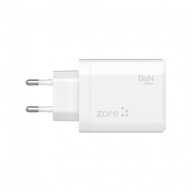 Zore Always-01 GaN Tech Type-C PD4.0 USB-A QC3.0 Hızlı Şarj Özellikli Seyahat Şarj Başlığı 65W Zore Always-01 GaN Tech Type-C PD4.0 USB-A QC3.0 Hızlı Şarj Özellikli Seyahat Şarj Başlığı 65W