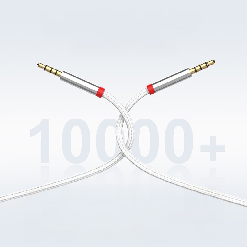 Bal-z  AU-708 Örgü Tasarımlı Aux Audio Kablo 3.5mm 3m