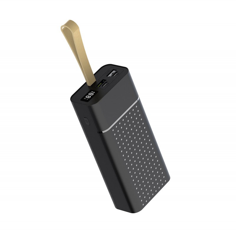 Bal-z  B-33 Hızlı Şarj Özellikli Askılı Led Göstergeli Taşınabilir Powerbank 30000mAh