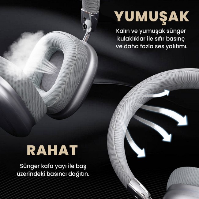 Zore B35 Ayarlanabilir ve Katlanabilir Kulak Üstü Bluetooth Kulaklık Zore B35 Ayarlanabilir ve Katlanabilir Kulak Üstü Bluetooth Kulaklık