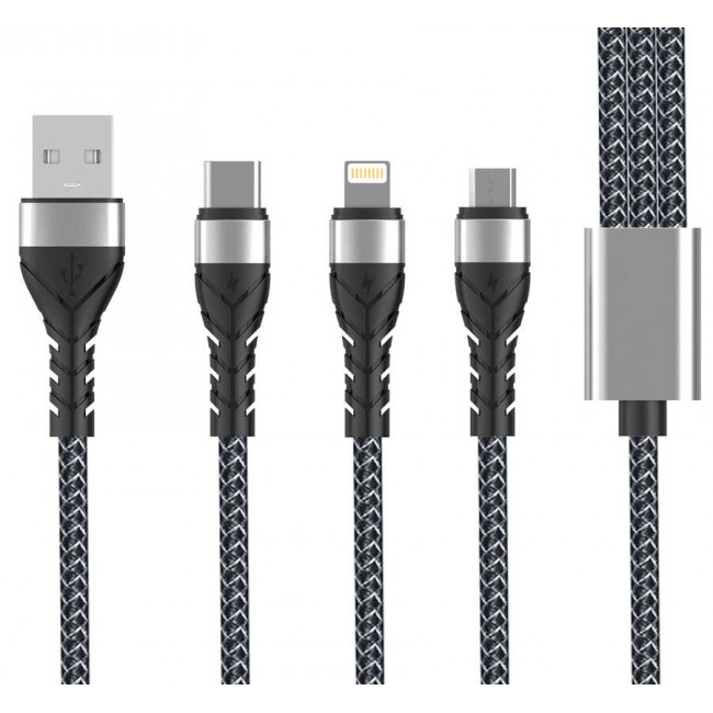 Zore Bax 3 in 1 Usb Kablo 1.2M Zore Bax 3 in 1 Usb Kablo 1.2M