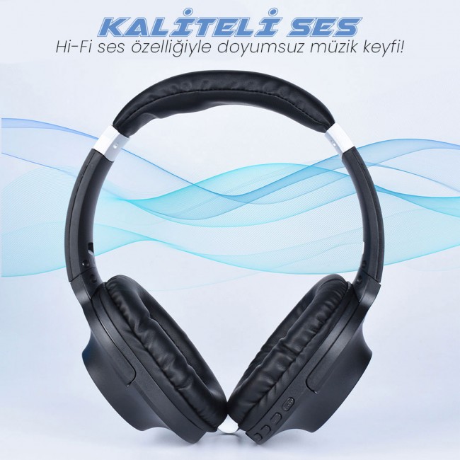 Zore BT850 Ayarlanabilir ve Katlanabilir 90 Derece Dönebilen Kulak Üstü Bluetooth Kulaklık Zore BT850 Ayarlanabilir ve Katlanabilir 90 Derece Dönebilen Kulak Üstü Bluetooth Kulaklık