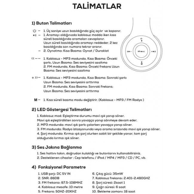 Zore BTK-ZR56 Bluetooth Kulaklık Zore BTK-ZR56 Bluetooth Kulaklık