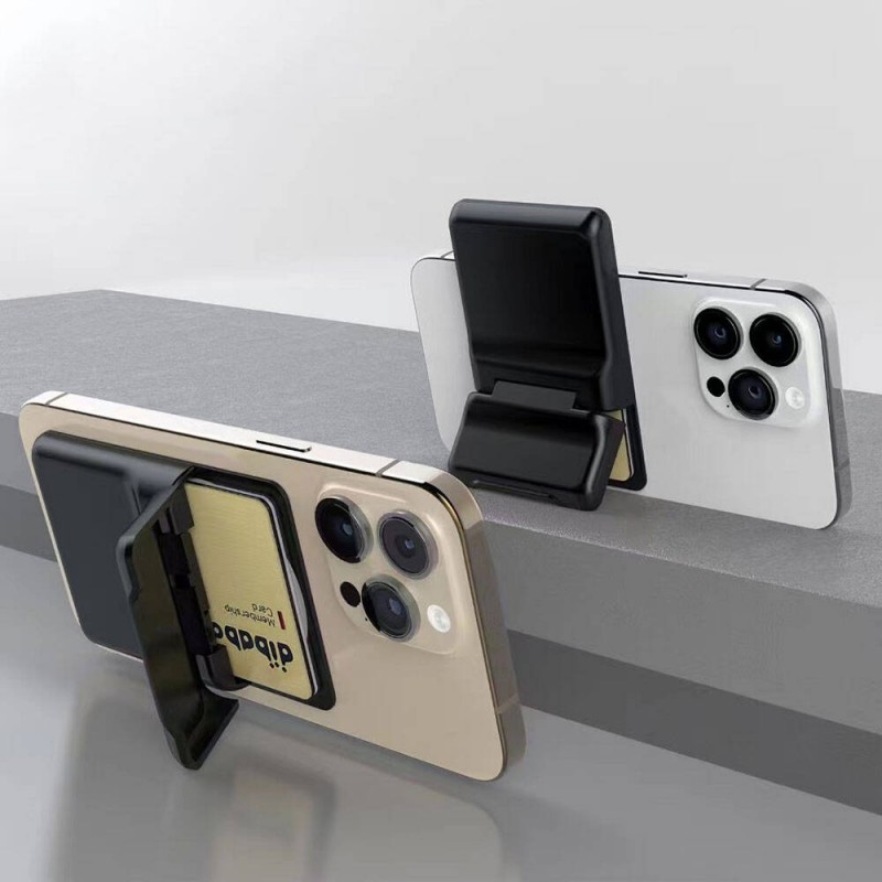 Bal-z  CRD-05 Sade Tasarımlı 2 Hazneli PU Magnetik Standlı Kartlık