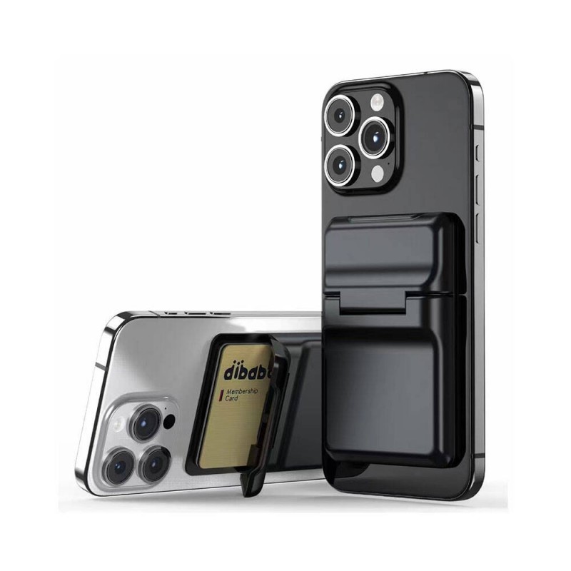 Bal-z  CRD-05 Sade Tasarımlı 2 Hazneli PU Magnetik Standlı Kartlık