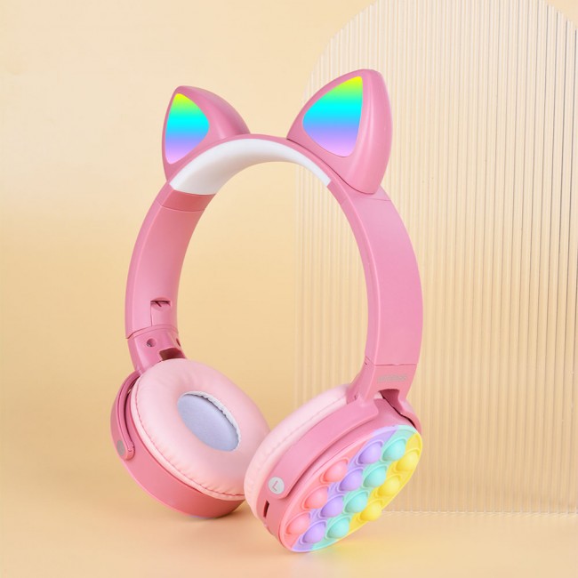 Zore CXT-950 RGB Led Işıklı Kedi Kulağı Band Tasarımı Ayarlanabilir Katlanabilir Kulak Üstü Bluetooth Kulaklık Zore CXT-950 RGB Led Işıklı Kedi Kulağı Band Tasarımı Ayarlanabilir Katlanabilir Kulak Üstü Bluetooth Kulaklık