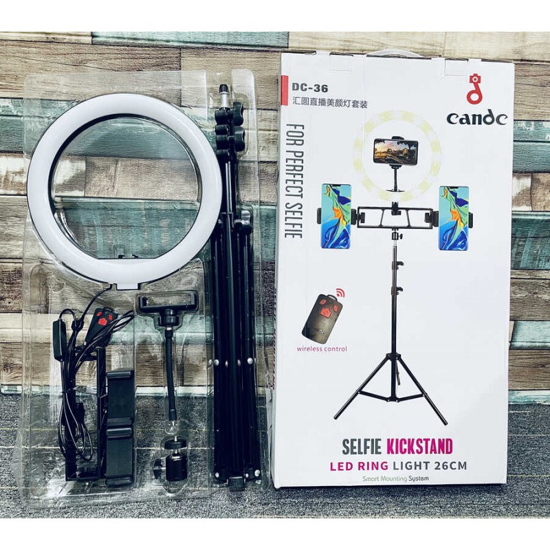 Bal-z  DC-36 Işıklı Tripod Telefon Tutucu Ring Light